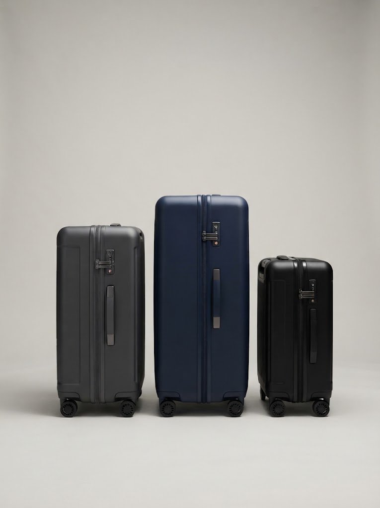 3-piece luggage trolley set